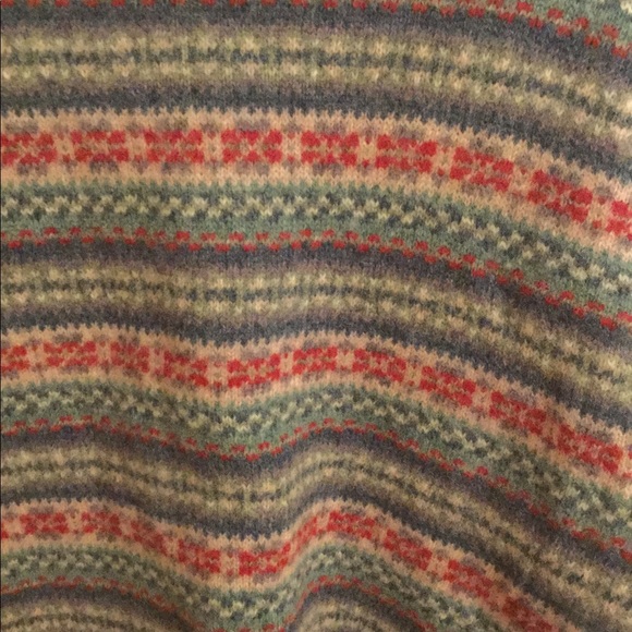 EUC VTG Talbots Fair Isle Wool Zip Cardigan - Picture 7 of 9